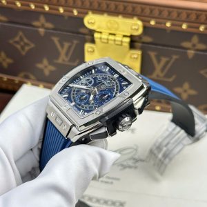 Hublot Spirit Of Big Bang Titanium Replica 11 Màu Xanh Blue Nhà Máy BBF 42mm (2)