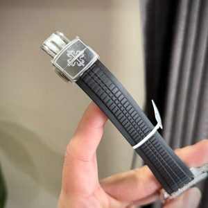 Patek Philippe Aquanaut 5167 Mặt Xám Chế Tác Đính Full Kim Cương Moissanite 40mm (2)