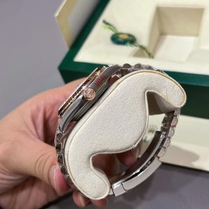 Rolex DateJust Chế Tác Bọc Vàng Thật Mặt Khảm Xà Cừ 41mm (2)