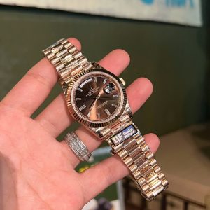 Rolex Day-Date 228235 Rep 11 Cao Cấp Mặt Chocolate Trọng Lượng 186 Gram Nhà Máy QF 40mm (2)