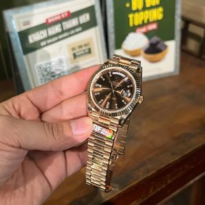 Rolex Day-Date 228235 Rep 11 Cao Cấp Mặt Chocolate Trọng Lượng 186 Gram Nhà Máy QF 40mm (2)