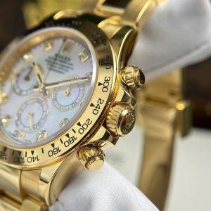 Rolex Daytona Cosmograph 116508 Chế Tác Bọc Vàng Thật Mặt Khảm Xà Cừ 40mm (2)