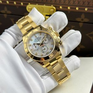 Rolex Daytona Cosmograph 116508 Chế Tác Bọc Vàng Thật Mặt Khảm Xà Cừ 40mm (2)