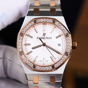Audemars Piguet Royal Oak Rep 11 Cao Cấp Nữ Màu Demi Vàng Hồng 34mm (2)