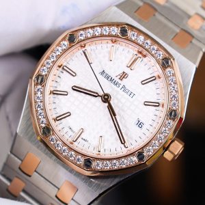 Audemars Piguet Royal Oak Rep 11 Cao Cấp Nữ Màu Demi Vàng Hồng 34mm (2)