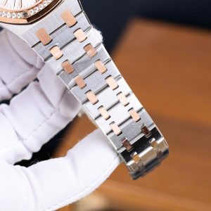 Audemars Piguet Royal Oak Rep 11 Cao Cấp Nữ Màu Demi Vàng Hồng 34mm (2)