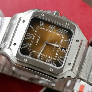 Cartier Santos WSSA0064 Replica 11 Mặt Nâu Nhà Máy BV 39 (2)