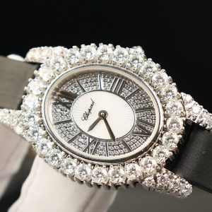 Chopard L’heure Du Diamant Oval Chế Tác Đính Full Kim Cương Moissanite 34mm (2)
