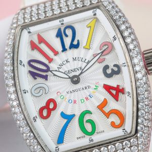 Franck Muller V32 Chế Tác Đính Kim Cương Moissanite Mặt Trắng Cọc Số 7 Màu 36mm (2)