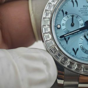 Rolex Cosmograph Daytona 116576TBR Chế Tác Bạch Kim PT950 + Kim Cương Baguette 40mm (2)