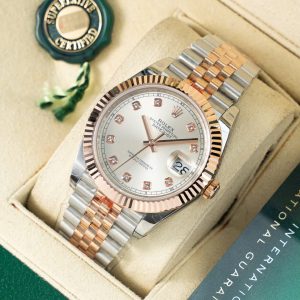 Rolex DateJust 126331 Mặt Số Sundust Chế Tác Bọc Vàng Thật Nhà Máy GM 41mm (2)