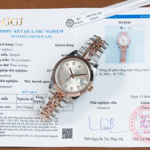 Rolex DateJust 126331 Mặt Số Sundust Chế Tác Bọc Vàng Thật Nhà Máy GM 41mm (2)