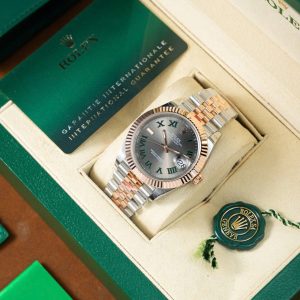 Rolex DateJust 126331 Mặt Số Wimbledon Chế Tác Bọc Vàng Hồng Nhà Máy GM 41mm (2)