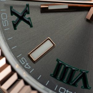 Rolex DateJust 126331 Mặt Số Wimbledon Chế Tác Bọc Vàng Hồng Nhà Máy GM 41mm (2)