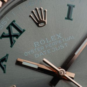 Rolex DateJust 126331 Mặt Số Wimbledon Chế Tác Bọc Vàng Hồng Nhà Máy GM 41mm (2)