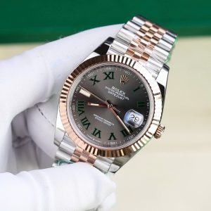 Rolex DateJust 126331 Mặt Số Wimbledon Rep 11 Cao Cấp Demi Rose Gold Nhà Máy Clean 41mm (4)