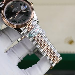 Rolex DateJust 126331 Mặt Số Wimbledon Rep 11 Cao Cấp Demi Rose Gold Nhà Máy Clean 41mm (4)