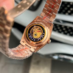 Rolex Day-Date Mặt MOP Tinh Chỉnh Trọng Lượng Viền Độ Kim Cương Moissanite QF 36mm (2)