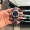 Rolex Day-Date Replica 11 Mặt Xanh Blue Viền Đính Kim Cương Moissanite Nhà Máy QF 36mm (2)