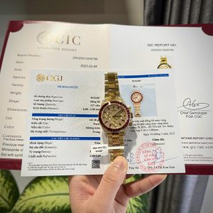 Rolex Daytona 126598TRU Chế Tác Bọc Vàng Thật + Ruby + Kim Cương Moissanite 40mm (2)