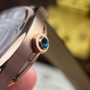 Cartier Drive Tourbillon Chế Tác Mặt Số Vân Guiloche Dây Da Nâu 41mm (2)