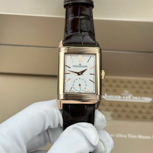 Jaeger LeCoultre Chế Tác Master Reverso Tribute Small Seconds 2 Mặt Trắng Và Xám 28 (2)