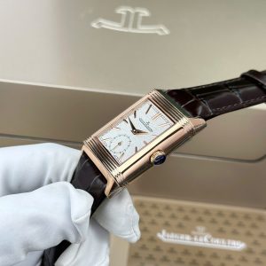Jaeger LeCoultre Chế Tác Master Reverso Tribute Small Seconds 2 Mặt Trắng Và Xám 28 (2)