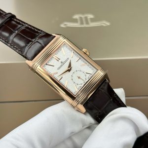 Jaeger LeCoultre Chế Tác Master Reverso Tribute Small Seconds 2 Mặt Trắng Và Xám 28 (2)