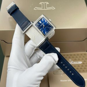 Jaeger LeCoultre Rep 11 Master Reverso Tribute Small Seconds 2 Mặt Trắng Và Xanh Blue 28 (2)