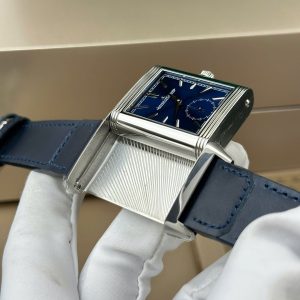 Jaeger LeCoultre Rep 11 Master Reverso Tribute Small Seconds 2 Mặt Trắng Và Xanh Blue 28 (2)