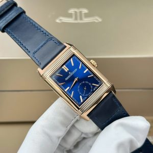 Jaeger LeCoultre Replica 11 Master Reverso Tribute Small Seconds 2 Mặt Xanh Blue Và Trắng 28 (2)