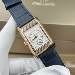Jaeger LeCoultre Replica 11 Master Reverso Tribute Small Seconds 2 Mặt Xanh Blue Và Trắng 28 (2)