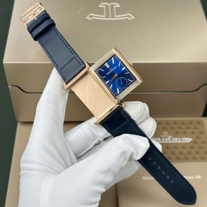 Jaeger LeCoultre Replica 11 Master Reverso Tribute Small Seconds 2 Mặt Xanh Blue Và Trắng 28 (2)