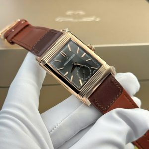 Jaeger LeCoultre Replica Cao Cấp Master Reverso Tribute Small Seconds Dây Da 28 (2)