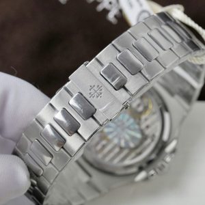 Patek Philippe Nautilus 5724G Rep 11 Mặt Tinh Chỉnh + Đính Kim Cương Moissanite Baguette 40mm (2)