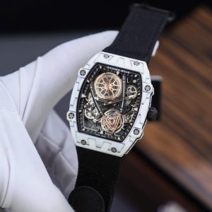 Richard Mille Rep 11 Cao Cấp RM27-05 Rafael Nadal Vỏ Carbon Màu Trắng 37.25×47 (2)