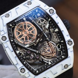 Richard Mille Rep 11 Cao Cấp RM27-05 Rafael Nadal Vỏ Carbon Màu Trắng 37.25×47 (2)
