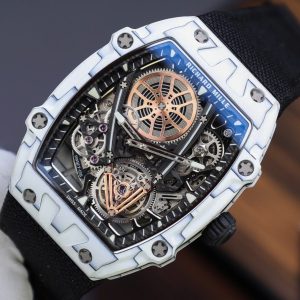 Richard Mille Rep 11 Cao Cấp RM27-05 Rafael Nadal Vỏ Carbon Màu Trắng 37.25×47 (2)
