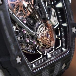 Richard Mille Replica 11 RM27-05 Rafael Nadal Vỏ Carbon Màu Đen 37.25×47 (2)
