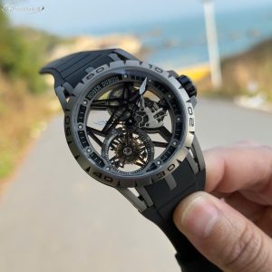Roger Dubuis Replica Cao Cấp Excalibur RDDBEX0748 Tourbillon Mặt Lộ Cơ Nhà Máy BBR 45mm (2)