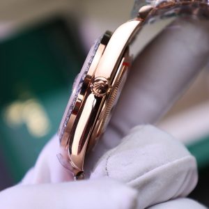 Rolex Chế Tác Day-Date Đính Kim Cương Moissanite + Bọc Vàng Thật Nhà Máy GM 40mm (2)