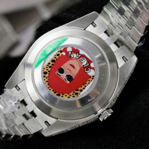 Rolex DateJust Mặt Số Wimbledon Chế Tác Đính Full Moissanite Hong Kong 41mm (2)
