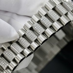 Rolex Day-Date Mặt MOP Chế Tác Đính Kim Cương Moissanite Hong Kong 36mm (2)