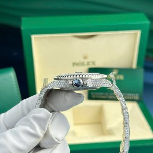 Rolex GMT-Master II Chế Tác Đính Full Đá CZ Nhà Máy AMG 40mm (2)