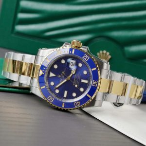 Rolex Submariner Replica Cao Cấp Mặt Xanh Blue Bọc Vàng Thật 40mm (2)
