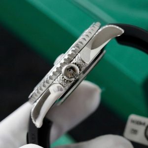 Rolex Yacht-Master Replica 11 Đính Full Kim Cương Moissanite Dây Cao Su 42mm (2)