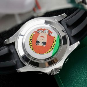 Rolex Yacht-Master Replica 11 Đính Full Kim Cương Moissanite Dây Cao Su 42mm (2)