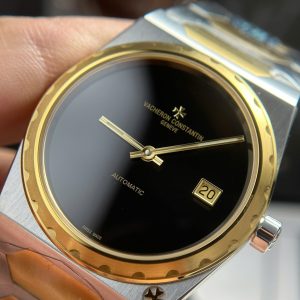 Vacheron Constantin Replica 11 Historiques 222 Demi Vàng Mặt Đen Nhà Máy 8F 37mm (2)