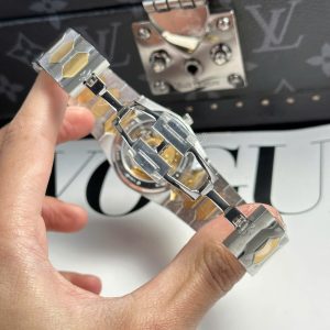 Vacheron Constantin Replica 11 Historiques 222 Demi Vàng Mặt Đen Nhà Máy 8F 37mm (2)