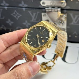 Vacheron Constantin Replica 11 Historiques 222 Mạ Vàng Mặt Đen Xưởng 8F 37mm (2)